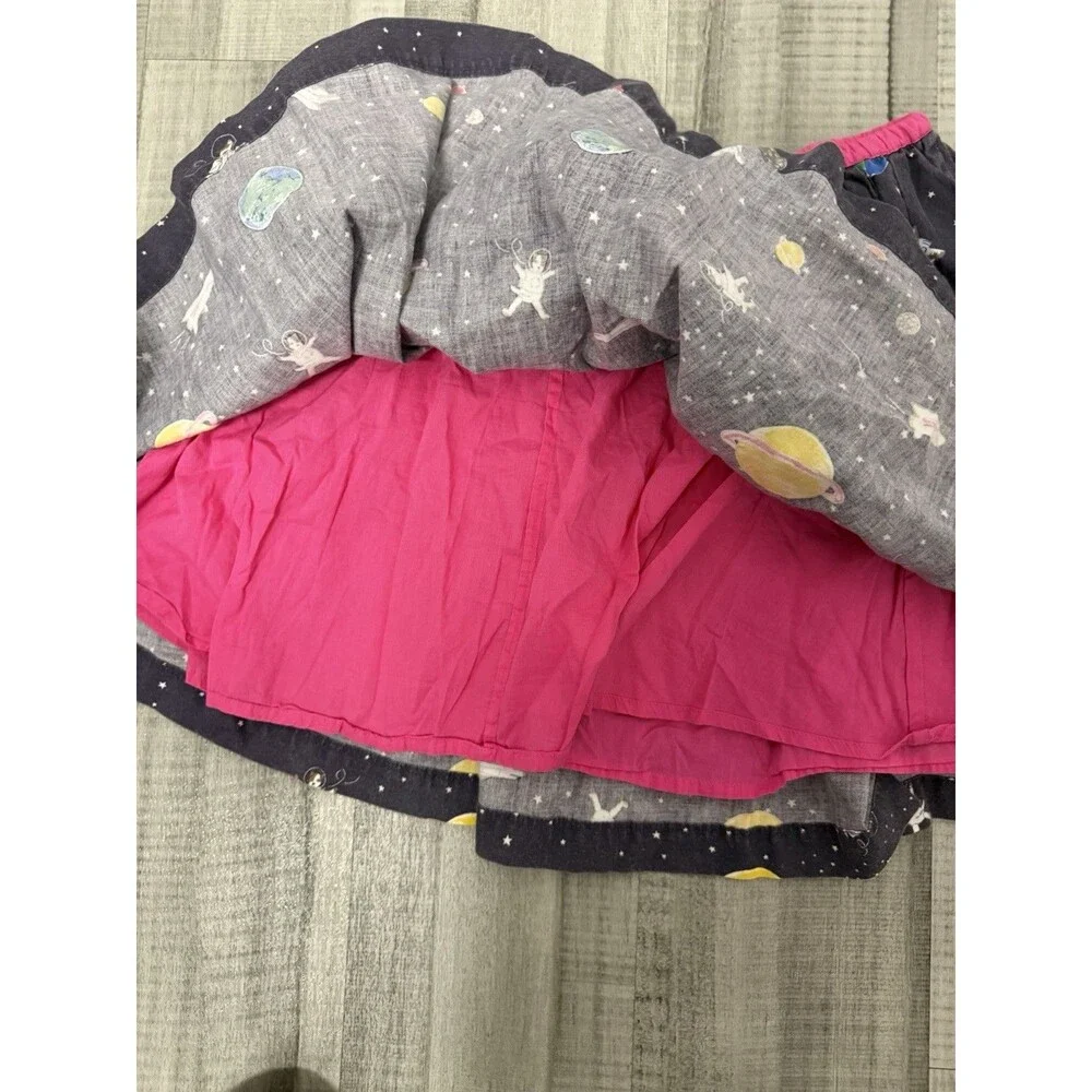 Mini Boden Astronaut Dogs Skirt Size 11-12